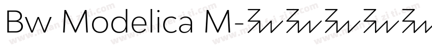 Bw Modelica M字体转换